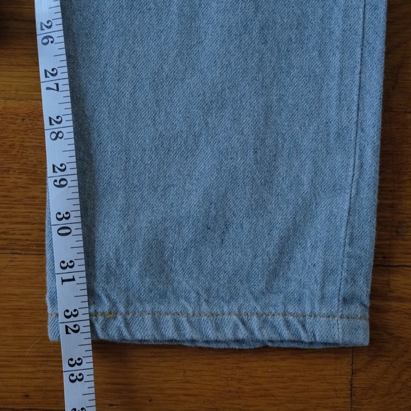 NAKED & FAMOUS DENIM Super Guy Stone Blue Recycled Selvedge Jeans Mens Size 34 - Picture 8 of 14